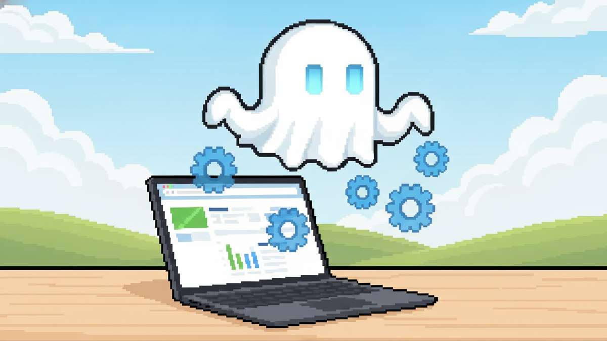 Brand mascot: The mascot is the central focus of every header image and must adhere to strict design rules: Body: A simple, flowing white ghost sheet with visible ripples at the bottom. Face: Two vibr