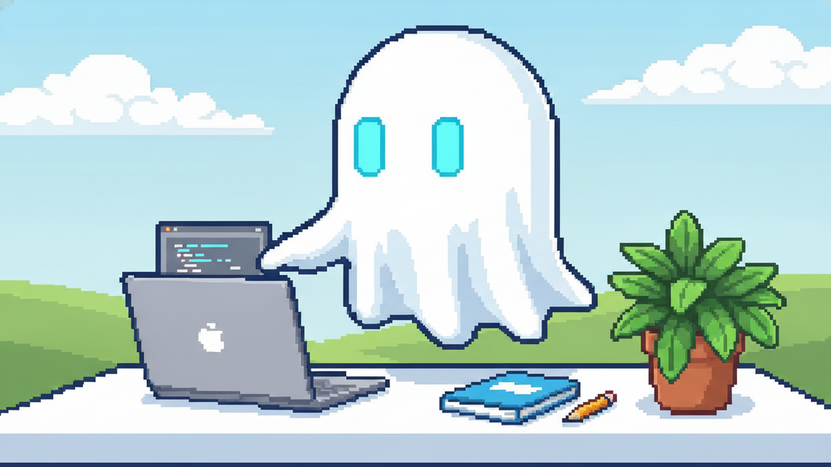Brand mascot: The mascot is the central focus of every header image and must adhere to strict design rules: Body: A simple, flowing white ghost sheet with visible ripples at the bottom. Face: Two vibr