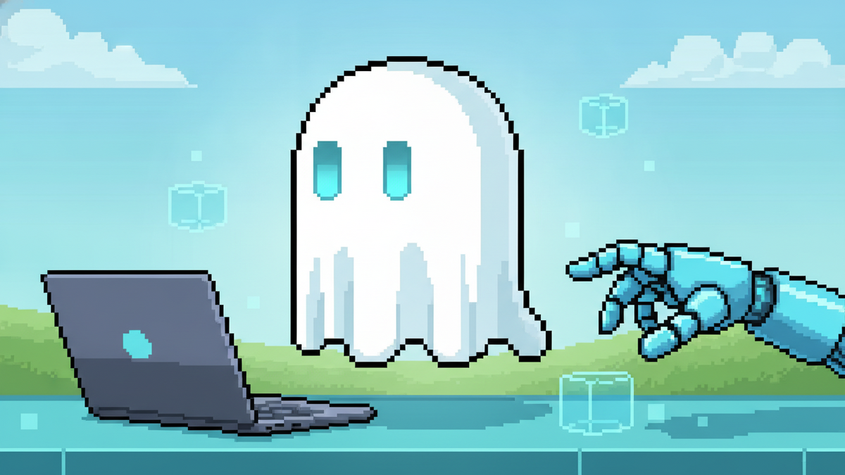Brand mascot: The mascot is the central focus of every header image and must adhere to strict design rules: Body: A simple, flowing white ghost sheet with visible ripples at the bottom. Face: Two vibr