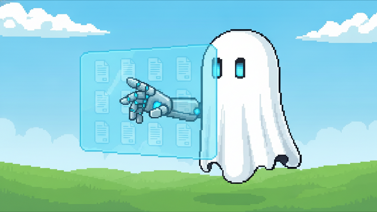 Brand mascot: The mascot is the central focus of every header image and must adhere to strict design rules: Body: A simple, flowing white ghost sheet with visible ripples at the bottom. Face: Two vibr
