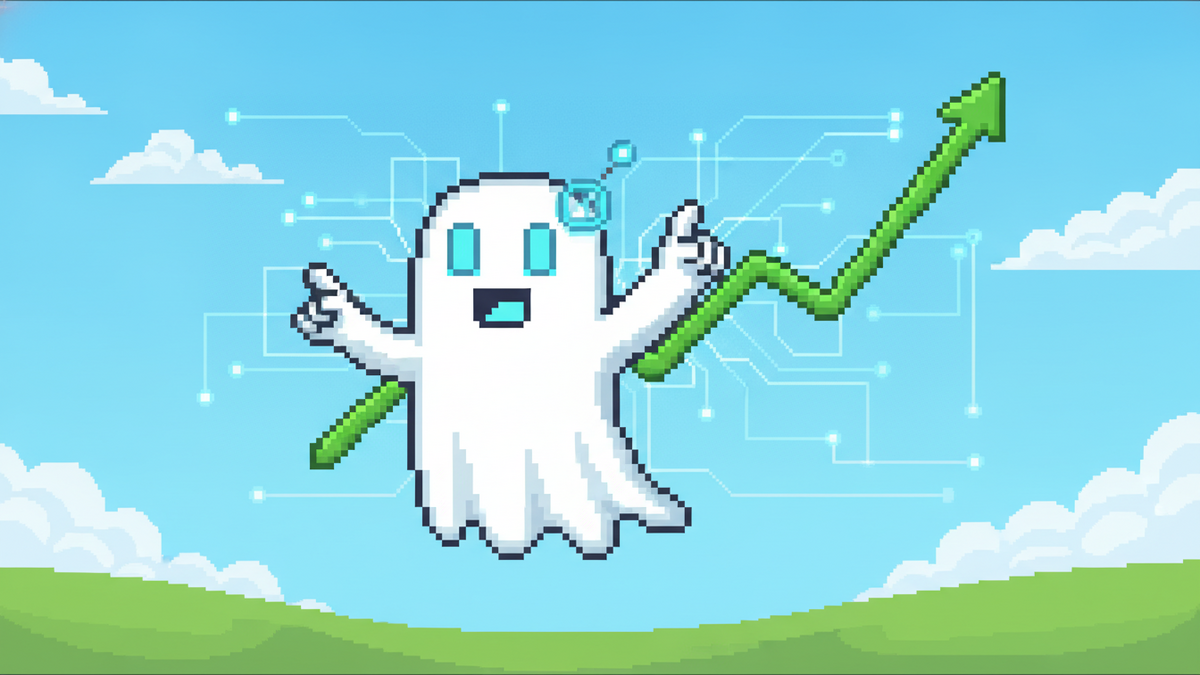 Brand mascot: The mascot is the central focus of every header image and must adhere to strict design rules: Body: A simple, flowing white ghost sheet with visible ripples at the bottom. Face: Two vibr