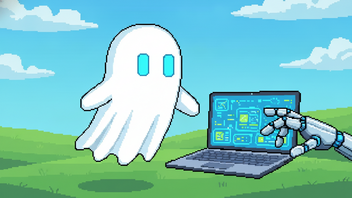 Brand mascot: The mascot is the central focus of every header image and must adhere to strict design rules: Body: A simple, flowing white ghost sheet with visible ripples at the bottom. Face: Two vibr