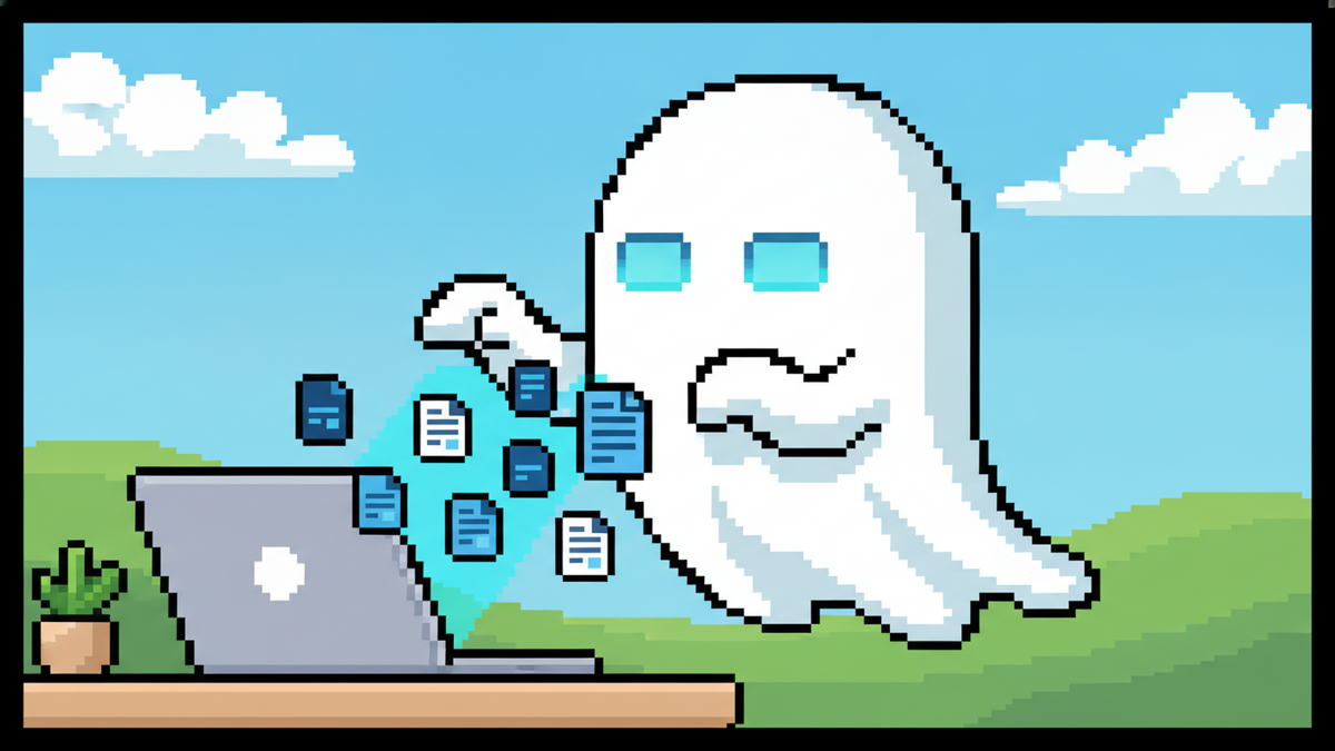 Brand mascot: The mascot is the central focus of every header image and must adhere to strict design rules: Body: A simple, flowing white ghost sheet with visible ripples at the bottom. Face: Two vibr