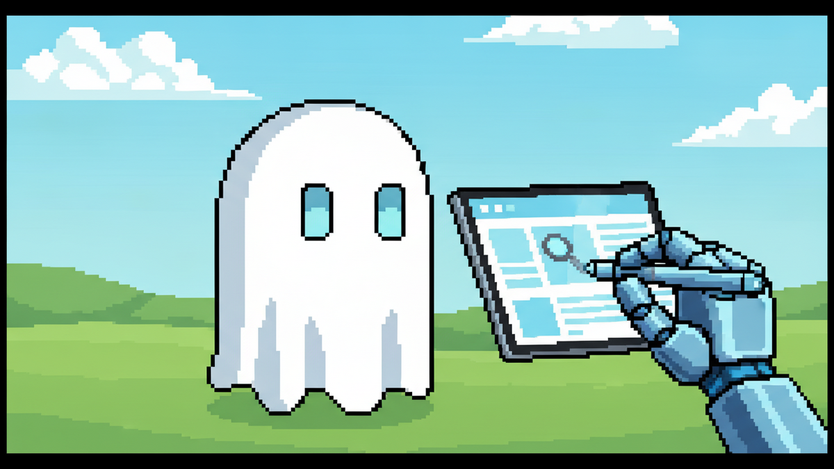 Brand mascot: The mascot is the central focus of every header image and must adhere to strict design rules: Body: A simple, flowing white ghost sheet with visible ripples at the bottom. Face: Two vibr