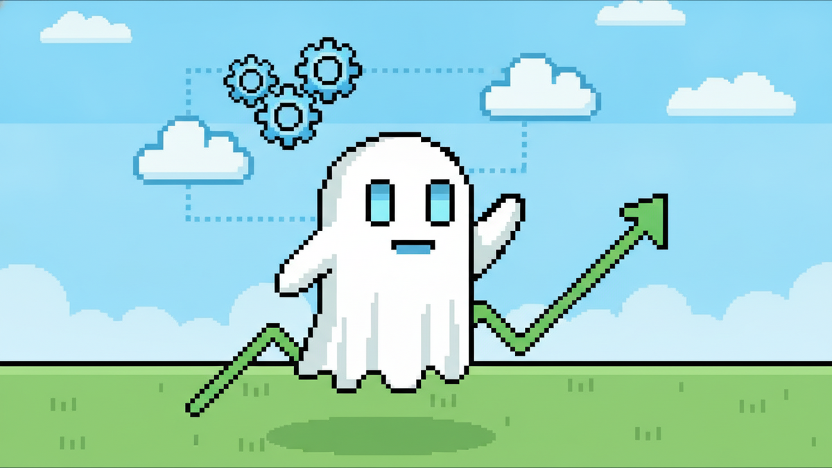 Brand mascot: The mascot is the central focus of every header image and must adhere to strict design rules: Body: A simple, flowing white ghost sheet with visible ripples at the bottom. Face: Two vibr
