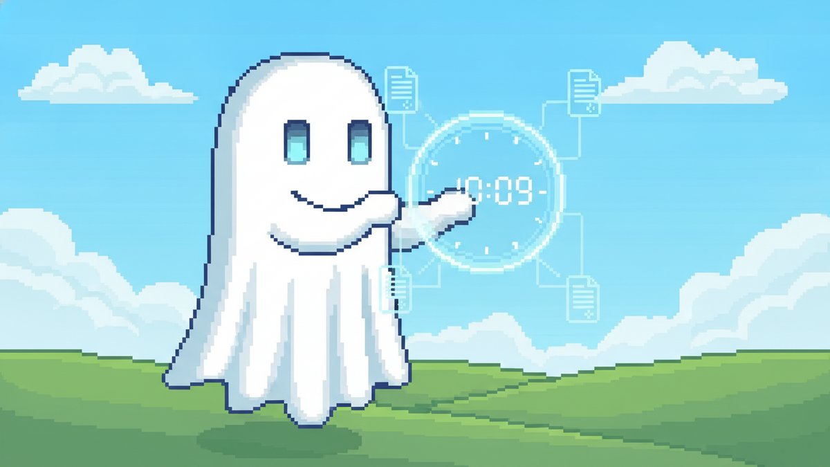 Brand mascot: The mascot is the central focus of every header image and must adhere to strict design rules: Body: A simple, flowing white ghost sheet with visible ripples at the bottom. Face: Two vibr