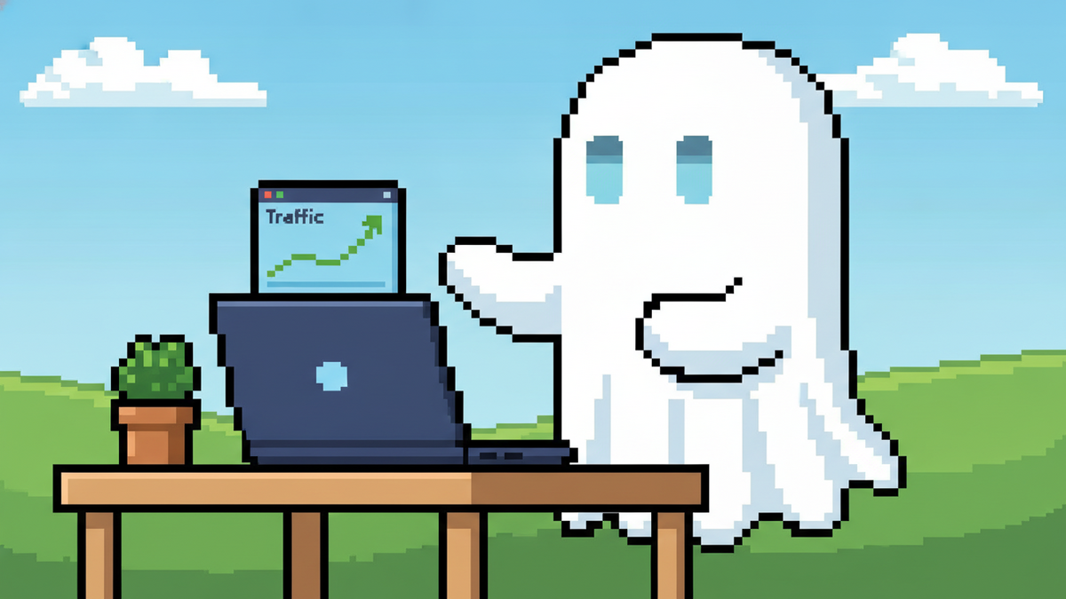 Brand mascot: The mascot is the central focus of every header image and must adhere to strict design rules: Body: A simple, flowing white ghost sheet with visible ripples at the bottom. Face: Two vibr