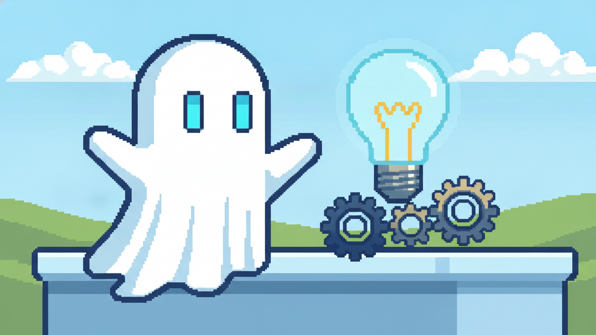 Brand mascot: The mascot is the central focus of every header image and must adhere to strict design rules: Body: A simple, flowing white ghost sheet with visible ripples at the bottom. Face: Two vibr
