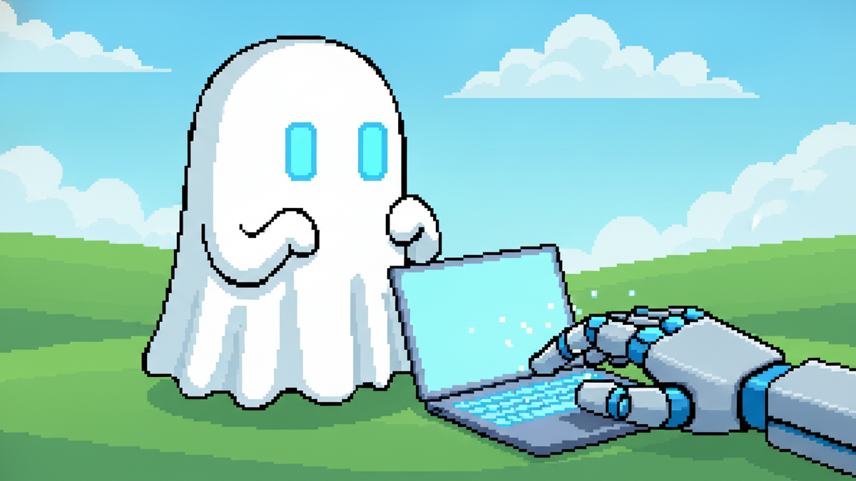 Brand mascot: The mascot is the central focus of every header image and must adhere to strict design rules: Body: A simple, flowing white ghost sheet with visible ripples at the bottom. Face: Two vibr