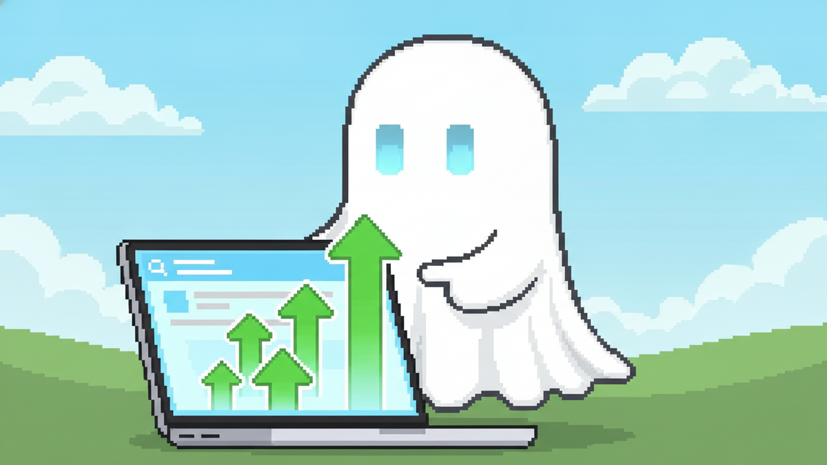 Brand mascot: The mascot is the central focus of every header image and must adhere to strict design rules: Body: A simple, flowing white ghost sheet with visible ripples at the bottom. Face: Two vibr