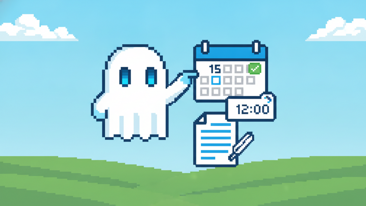 Brand mascot: The mascot is the central focus of every header image and must adhere to strict design rules: Body: A simple, flowing white ghost sheet with visible ripples at the bottom. Face: Two vibr