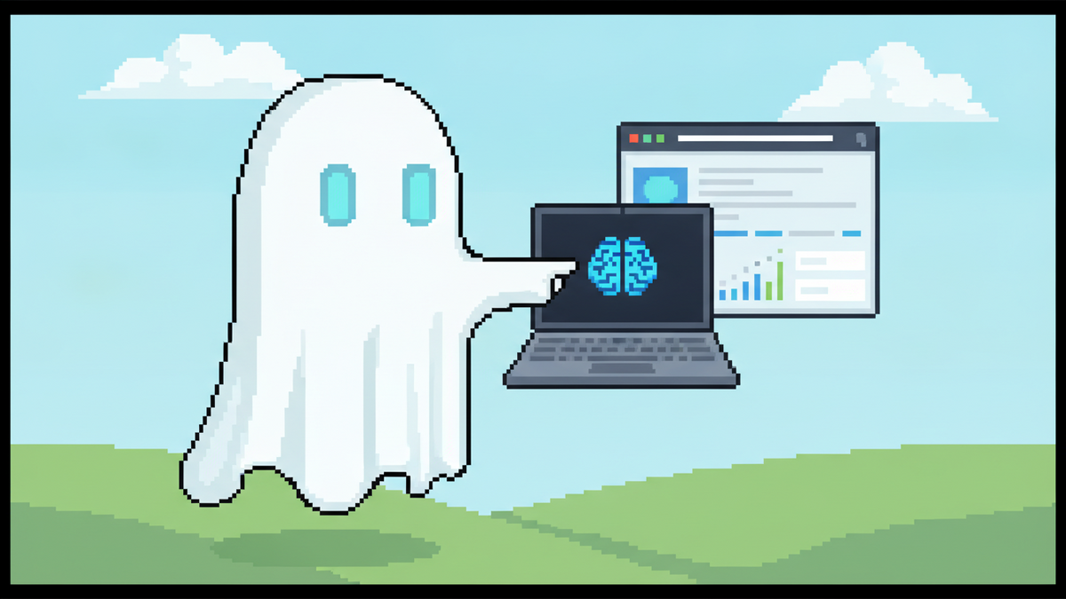 Brand mascot: The mascot is the central focus of every header image and must adhere to strict design rules: Body: A simple, flowing white ghost sheet with visible ripples at the bottom. Face: Two vibr