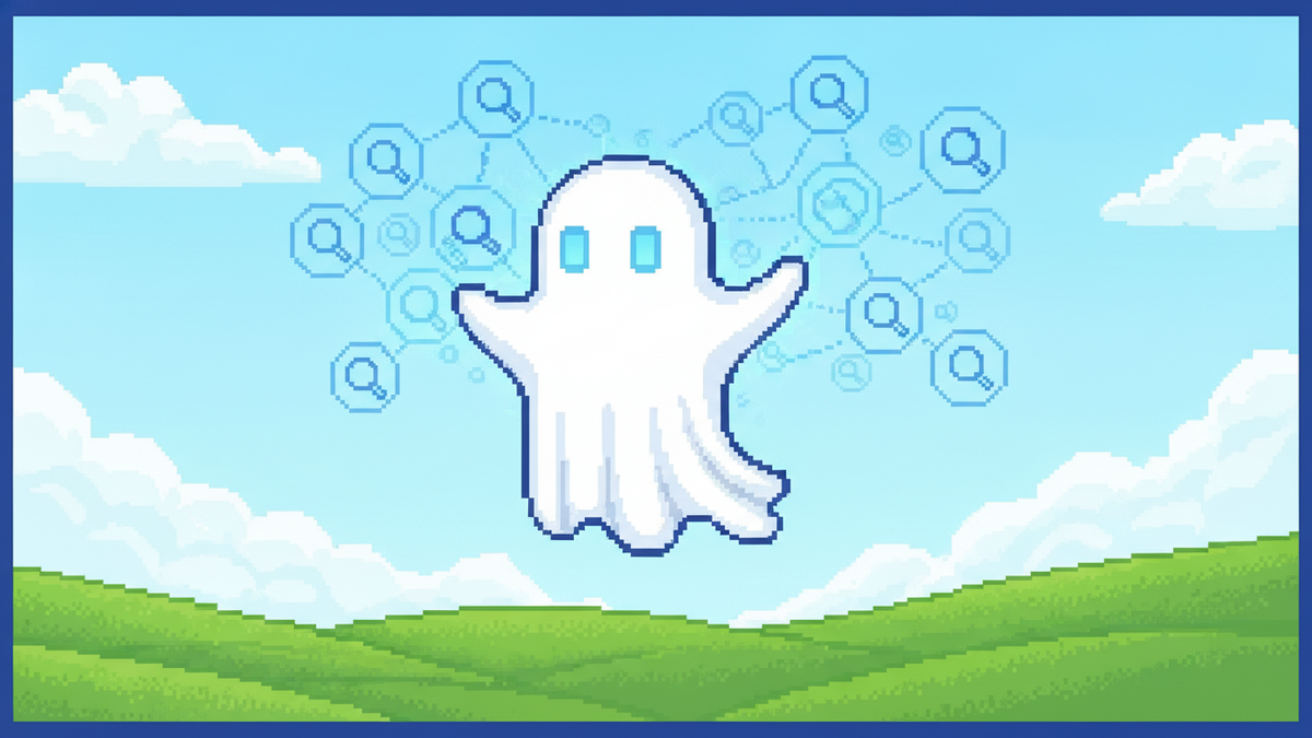 Brand mascot: The mascot is the central focus of every header image and must adhere to strict design rules: Body: A simple, flowing white ghost sheet with visible ripples at the bottom. Face: Two vibr
