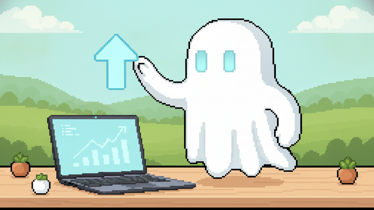 Brand mascot: The mascot is the central focus of every header image and must adhere to strict design rules: Body: A simple, flowing white ghost sheet with visible ripples at the bottom. Face: Two vibr