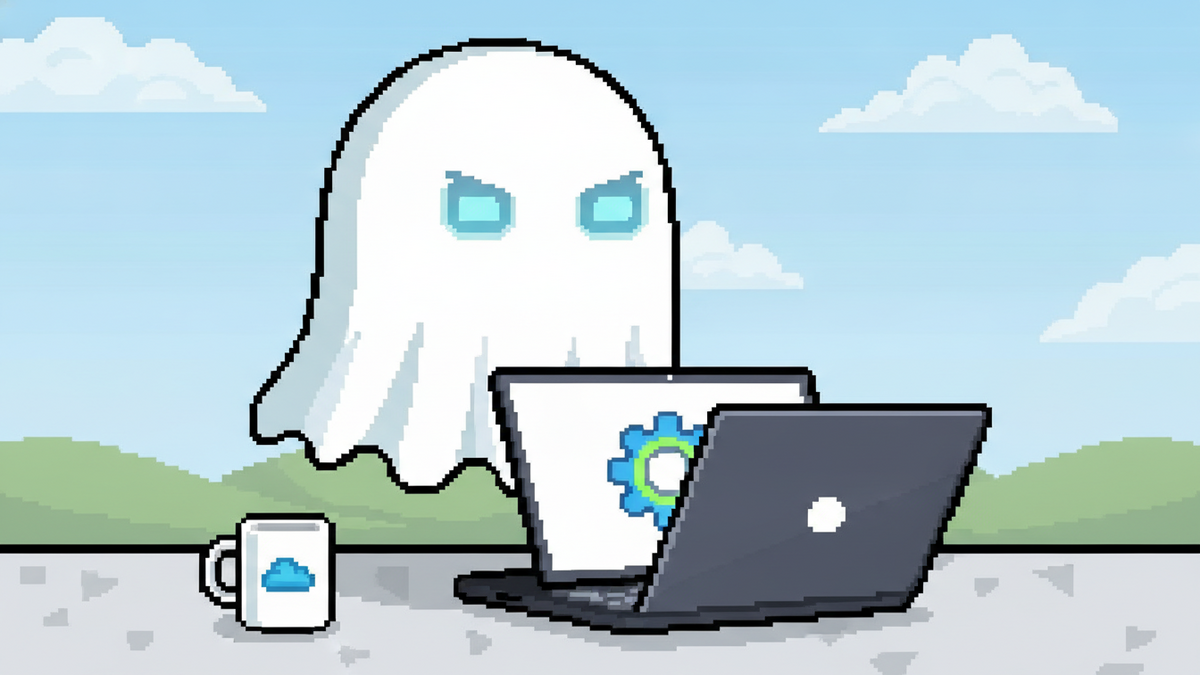 Brand mascot: The mascot is the central focus of every header image and must adhere to strict design rules: Body: A simple, flowing white ghost sheet with visible ripples at the bottom. Face: Two vibr